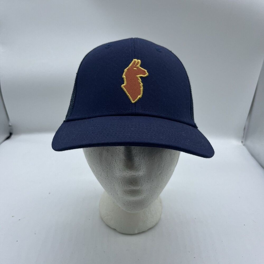 Cotopaxi Blue Unisex Hat Adjustable Llama Trucker Snapback Mesh Cap One Size